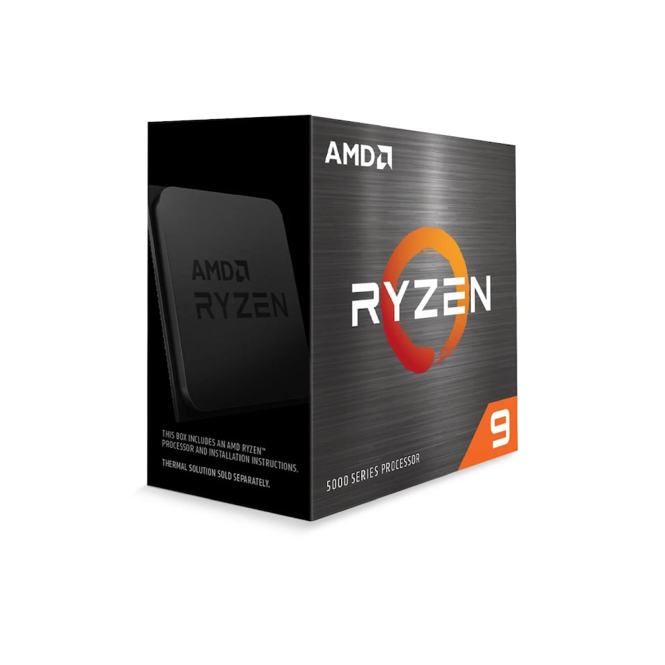 image 1 of AMD Ryzen 9 5900 XT 16 Core 3.3 GHz 128GB DDR4 105W AM4 Processor - Black