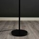 image 2 of ValueLights Matte Black Uplighter Floor Lamp Bowl Shaped Shade Black