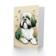 image 2 of Dog Lover Shih Tzu and Daisies Spring Flowers Floral Greeting Card