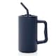 image 1 of XD Collection Cube Recycled Stainless Steel 800ml Travel Mug - Navy - One Size Blue