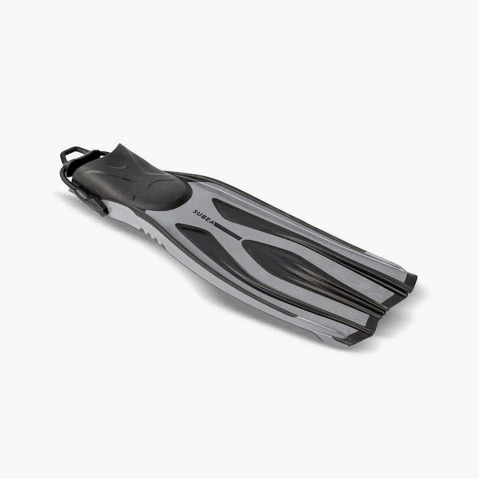image 1 of Decathlon Diving fins adjustable OH 500 power grey