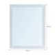 image 4 of Showerdrape Kensington Rectangular Wall Mounted Frameless Diamond Cut Bathroom Mirror 60 x 45cm | Chrome | Mirror | 1