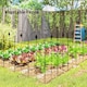 image 8 of Outsunny Decorative Garden Fencing 8PCs 44in x 12.5ft Metal Border Edging