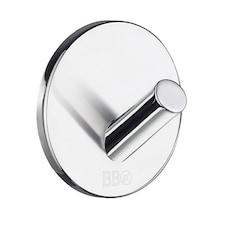 4 x BESLAGSBODEN Chrome Self Adhesive Bathroom Towel Hook