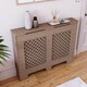 image 4 of Vida Designs Oxford Radiator Cover MDF Cabinet, Unfinished, 111cm