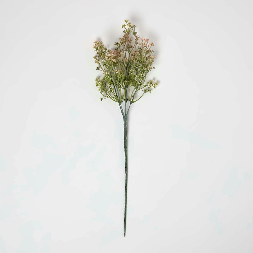 image 1 of Homescapes Artificial Branch of Pink Flowers, 58 cm
