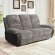 image 3 of Electric Recliner Fabric Cord 3 Seater Sofa In Grey