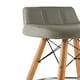 image 5 of Interiors by Premier Grey Leather Effect Bar Stool, Comfortable Seating Faux Leather Bar Stool, Space-Saver Leather Kitchen Stool
