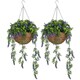 image 6 of HOMCOM Set of 2 Artificial Plants, Lavender Flowers in Basket, Purple
