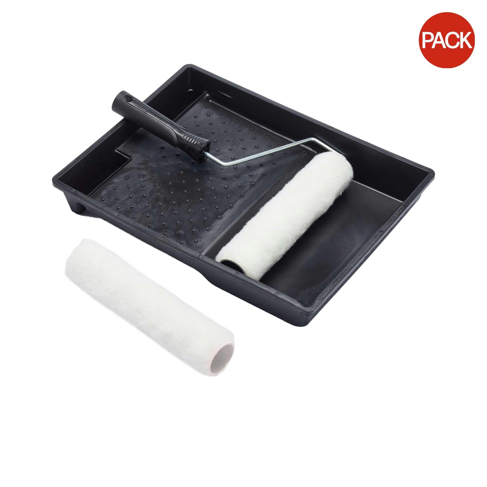 Harris Essentials Paint Roller Set (Pack of 4) - Black/White - One Size