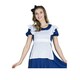 image 2 of Alice In Wonderland Long Length Costume Set - Blue/White - XXL XS
