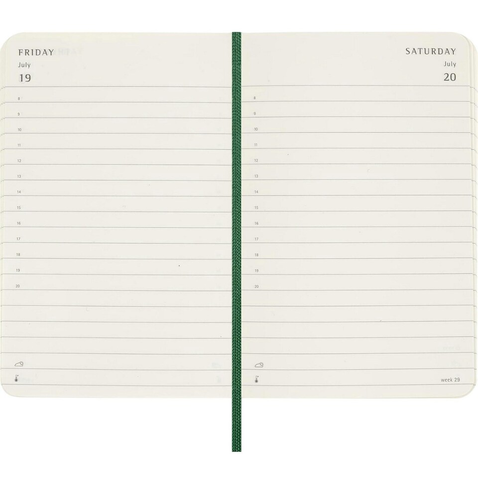 image 1 of Moleskine 12M Daily L Planner - Myrtle Green - One Size