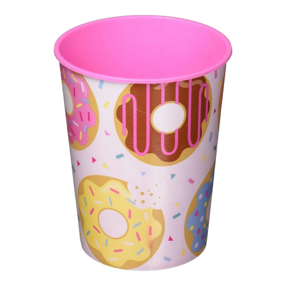 Creative Party Plastic Doughnut Party Cup - White/Pink - One Size