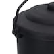 image 6 of Coal Bucket & Lid Black Plastic Ash Tidy Bin Coal Carrier Fire Log Burner Kindling