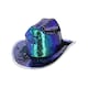 image 2 of Fever Unisex Adult Deluxe Sequin Iridescent Cowboy Hat - Green/Blue - One Size