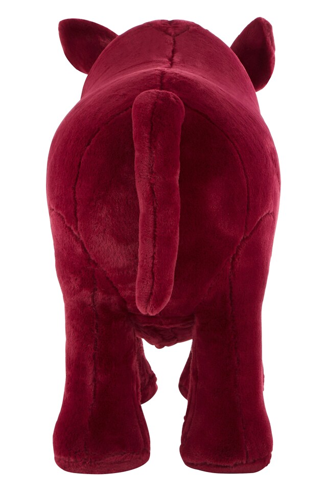 image 1 of Premier Kids Rhino Maroon Animal Chair, Non-Harmful Children's Chair, Easy to Balance Kiddie Chair, Adjustable Playroom Chair