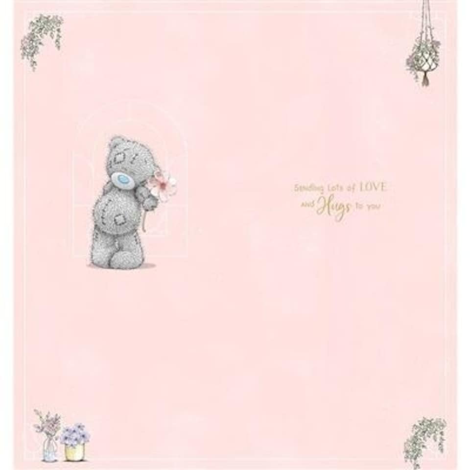 image 1 of Bear Sitting In Flowers Lovely Granny Mother's Day Card