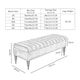 image 3 of 90cm Sierra Striped Naples Upholstered Ottoman Storage Bench with Black Turned Wooden Legs - Blue Shoes Storage Bench