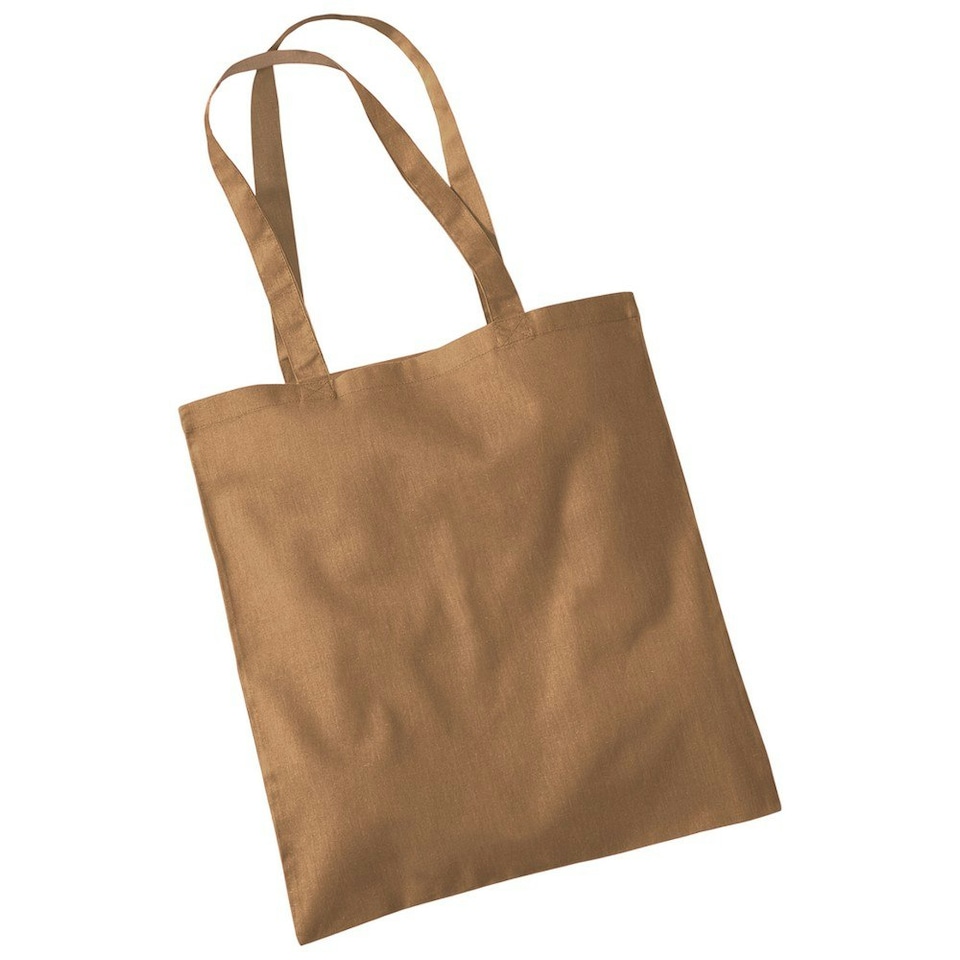 image 1 of Westford Mill Bag For Life Long Handle Tote Bag - Caramel - One Size Brown