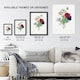 image 3 of Anemone Flowers Botanical Redoute Vintage Framed Wall Art Print 12X16"