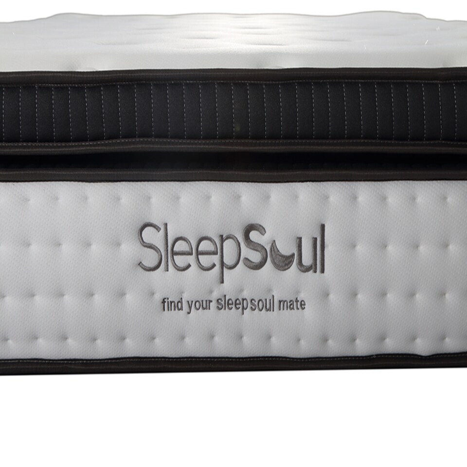 image 1 of SleepSoul Luna 1000 Pocket Memory Pillow Top Mattress Small Double | White | 1