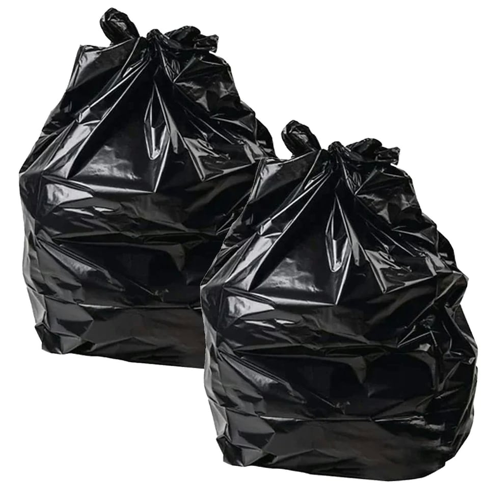 image 1 of 400 x Strong Black 18x29x33" Rubbish Waste Refuse Sacks Ideal For All Kinds Of Bins & House Removal Black