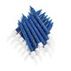 image 1 of Anniversary House Glitter Candles Navy with Holders Pack of 12