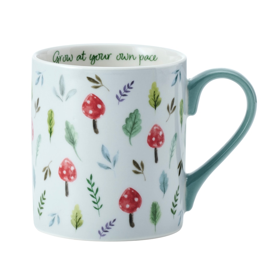 image 1 of Mikasa Mushroom Straight-Sided Porcelain Mug, 280ml | White