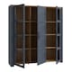 image 3 of Bohol 3 Door Large Display Cabinet in Riviera Oak/Navy