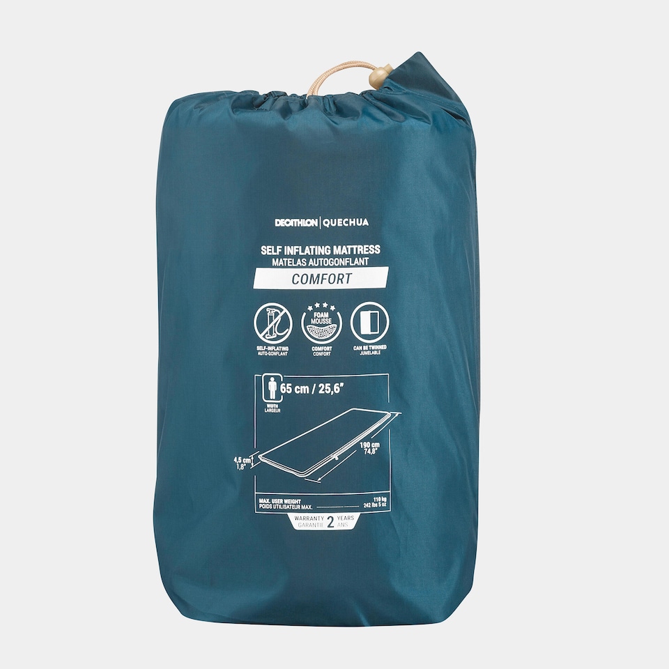 image 1 of Decathlon Self-inflating, 1-person camping mattress - Comfort, 190 x 65 cm - Blue