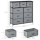 image 3 of HOMCOM 9 Drawers Storage Chest Dresser Organizer Unit w/ Foldable Bin