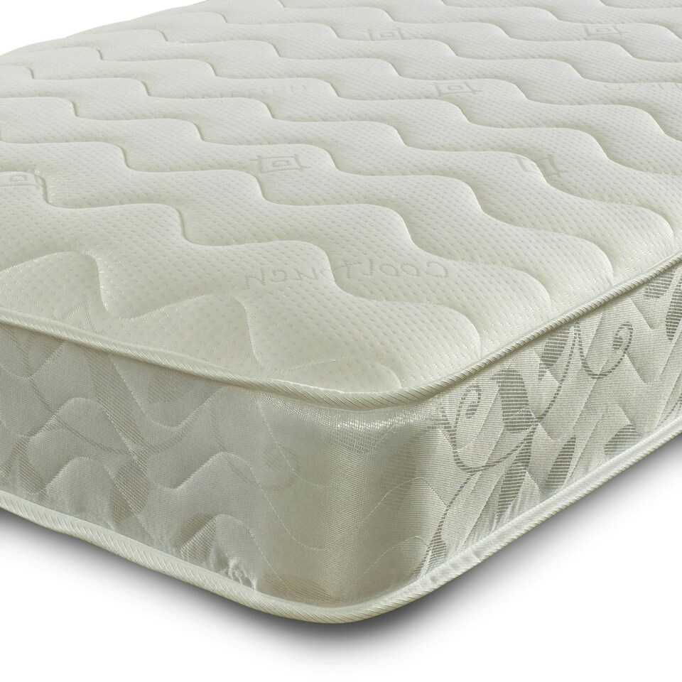 image 1 of Close Wave Hybrid Mattress - 20cm Deep, Deep Quilted Soft Sleep Surface White | Small Double