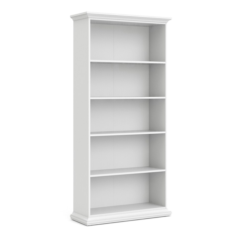 image 1 of Paris Tall Bookcase in White