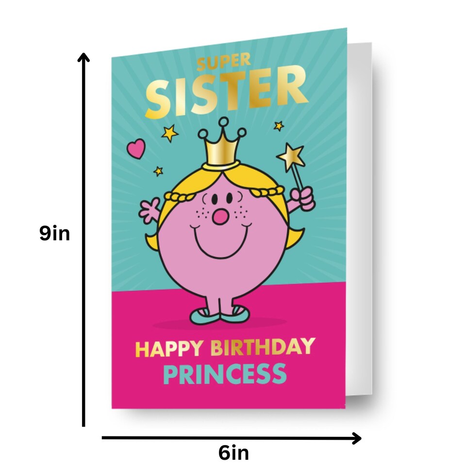 image 1 of Mr Men & Little Miss Sister Birthday Card