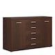 image 1 of Imperial 2 Door 5 Drawer Sideboard in Dark Mahogany Melamine