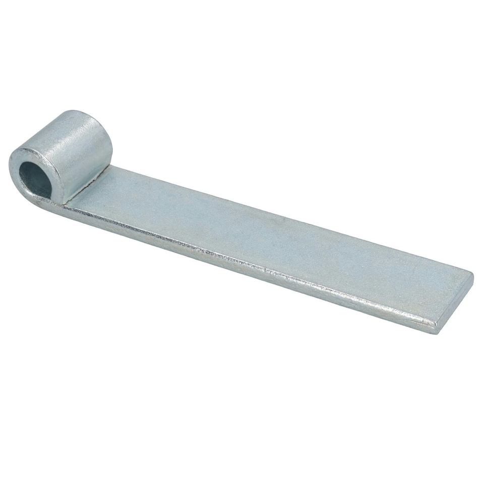 image 1 of HD Strap Tailgate Straight Hinge 160mm Long + 12.5mm Bolt On Gudgeon Pin 6pk Silver