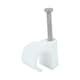 image 1 of Timco - Round Cable Clips - White (Size To fit 11.0mm - 100 Pieces)