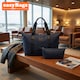 image 2 of Stylish Duffel Bag & Toiletry Bag, Perfect Gym, Travel & Everyday Carry - Black