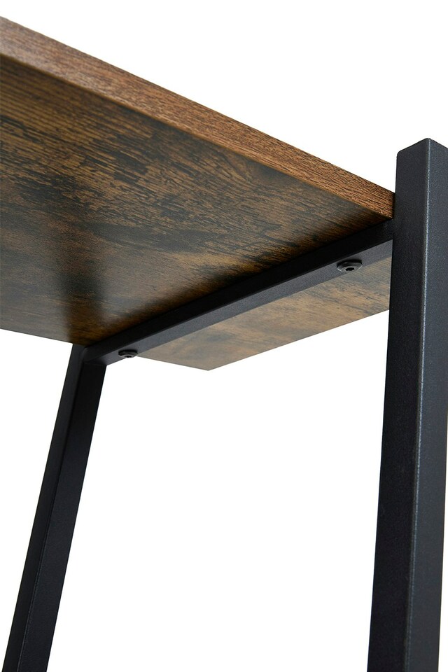 image 1 of Living and Home Direct Industrial 5-Tier Open Bookshelf