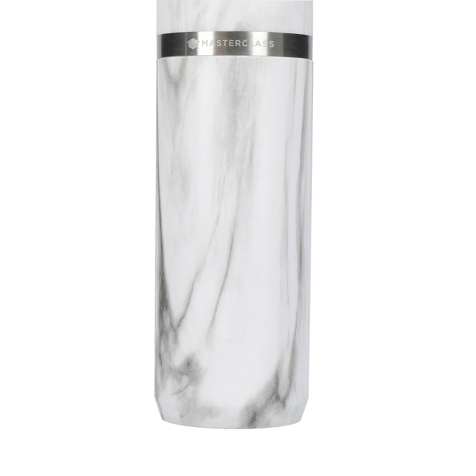 image 1 of MasterClass Salt or Pepper Mill, 17cm Marble Finish Spice Grinder