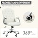 image 5 of Vinsetto Home Office Chair with Adjustable Height Tilt Function Cream White | Cream | White | One Size