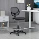 image 2 of Vinsetto Draughtsman Chair Office Chair w/ Adjustable Footrest Ring, Black