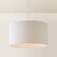 image 4 of ValueLights Reni Large Grey Fabric Pendant Shade | Grey