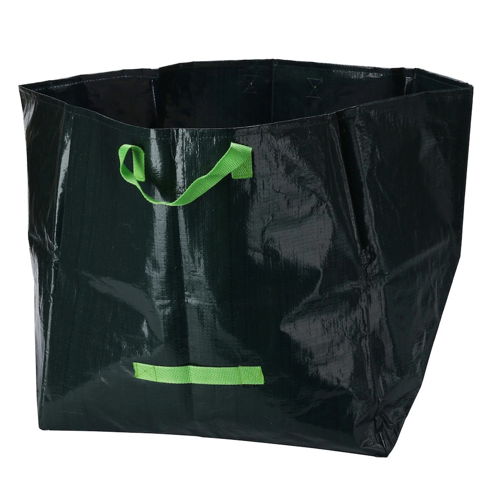 image 1 of 3Pcs Reusable Garden Waste Sacks Heavy Duty Bags Handles Foldable 70L 105L 175L