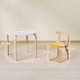 image 5 of AIYAPLAY 5 Piece Kids Table and Chairs Set, Wooden Toddler Table and Chairs Set for Playroom, Nursery, Classroom, for Arts, Crafts, Read, Draw, Aged 3-8 Years, Multicoloured