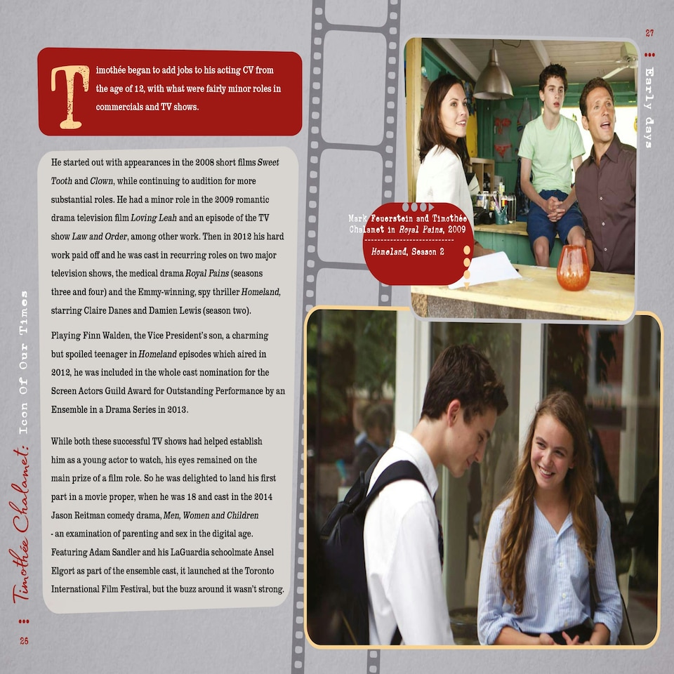 image 1 of Timothee Chalamet Icon of our Times Book