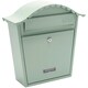 image 1 of Burg-Wachter Classic Wall Mounted Galvanised Steel Lockable Weatherproof Post Box - 36x37x13cm | Green | Chartwell Green