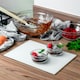 image 4 of Harbour Housewares Glass Kitchen Chopping Board - 30 x 20cm - White - Cutting Board Worktop Saver Worksurface Protector Glass Chopping Board White