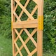 image 7 of Square Wooden Garden Trellis Planter
