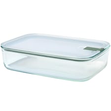 Mepal Easyclip Glass Food Storage Box 2250ml - Nordic Sage